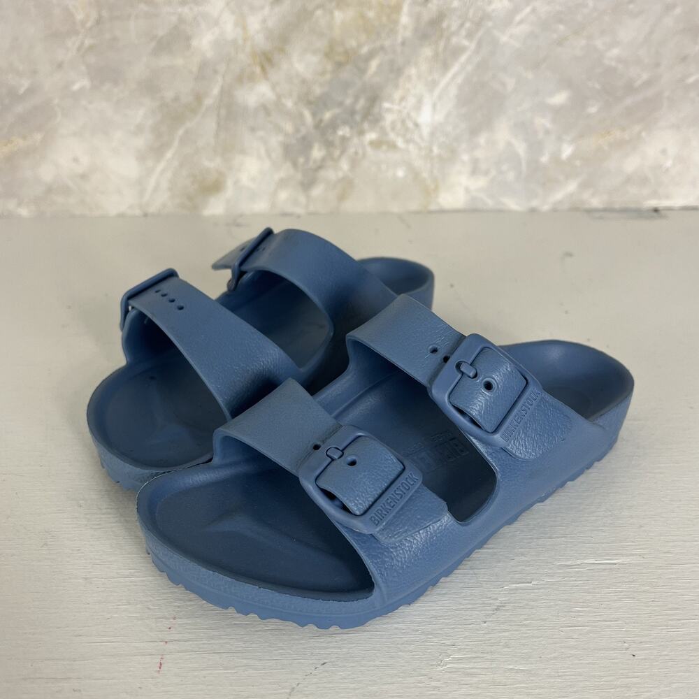Birkenstock Arizona Eva Sandals Kids Size 12 Blue Double Strap Buckle